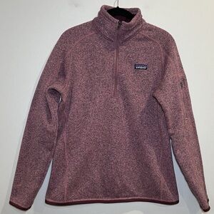 Patagonia Better Sweater 1/4 Zip Fleece Pullover For Women Size Large